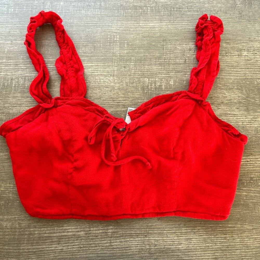 F21 Red Croptop
